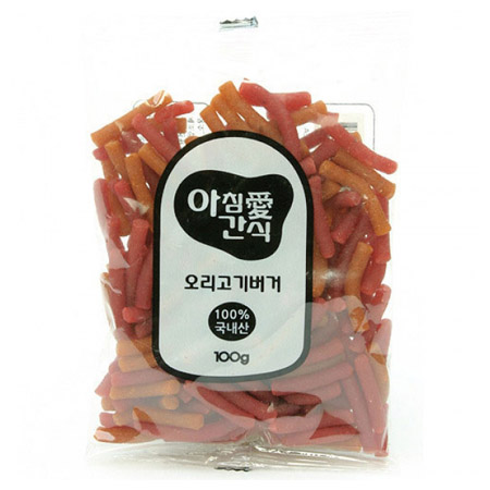 아침애(愛) - 간식 오리고기 버거 100g (100% 국내제조) x 10개 묶음셋트