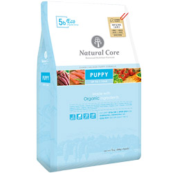 네츄럴코어 - 70% 유기농 에코5b (퍼피 살몬) 1kg + 주식소고기캔 - 3개증정