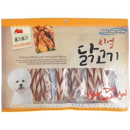 리얼 닭고기 - 쫄깃쫄깃 치킨샌드위치 300g x 5개 묶음셋트