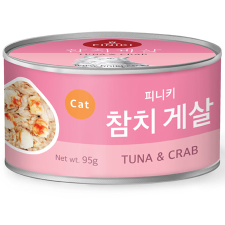 피니키 - 캣 참치게살 캔 95g (순살참치+게맛살) - 1박스(24개)