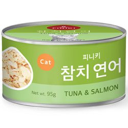 피니키 - 캣 참치연어 캔 95g (순살참치+연어) - 1박스(24개)