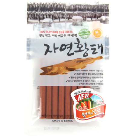 대관령 자연황태 100% NATURAL 70g (황태&당근)