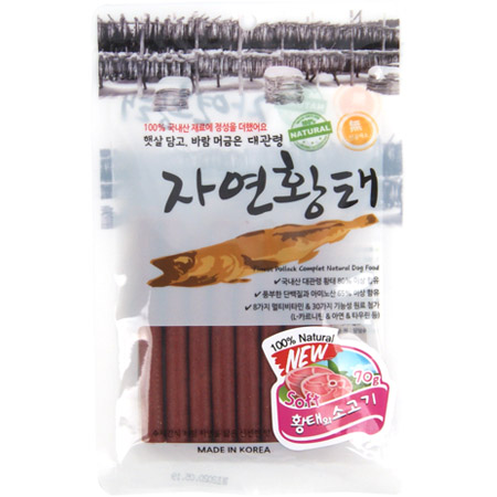 대관령 자연황태 100% NATURAL 70g (황태&소고기)