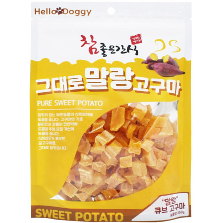 헬로도기 - 참좋은간식 말랑고구마(큐브) 250g