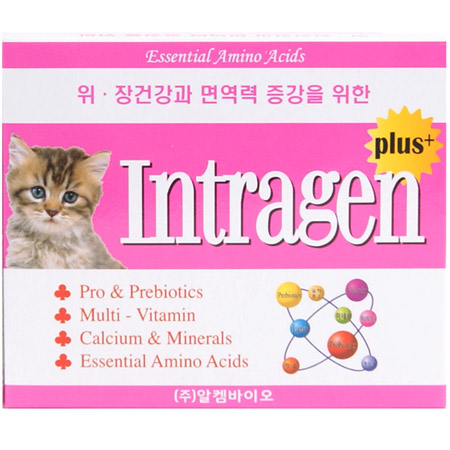 인트라젠 - 고양이 플러스 종합영양제 30포 (장염/설사예방/면역력증강)