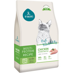 피니키 - 캣 멀티 프로테인 치킨 & 피쉬 3kg + 뿌링 30g - 1개덤