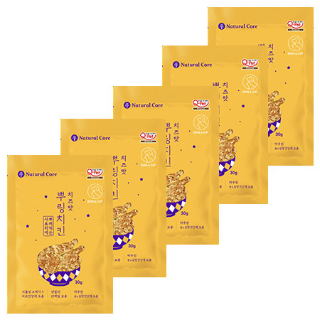 네츄럴코어 - 맛있는 후리카케 뿌링치킨 치즈맛 30g x 5개 묶음셋트