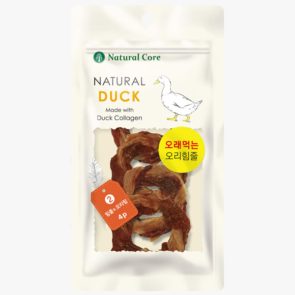 네츄럴코어 - 네츄럴덕 힘줄 & 오리링 4P