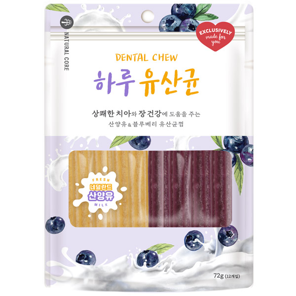 네츄럴코어 - 하루 유산균 산양유&블루베리 12p x 5개 묶음셋트