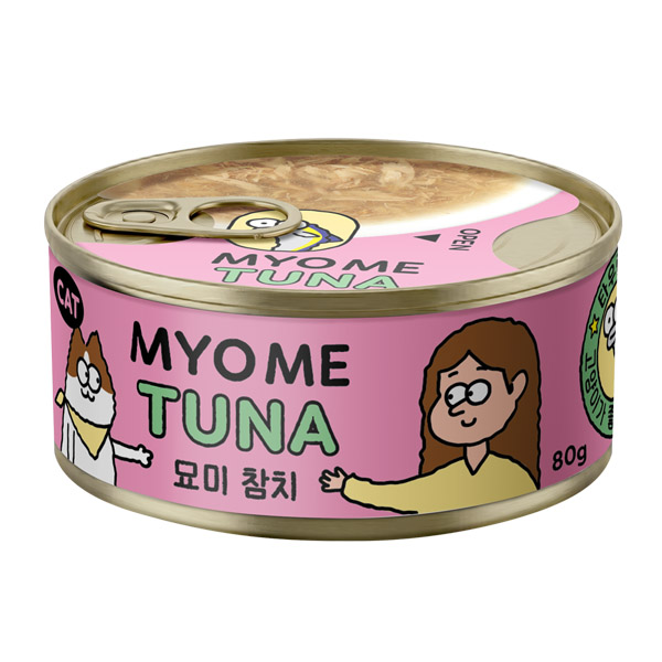 네츄럴코어 - 고양이 묘미 참치캔 80g - 1박스(총24개)