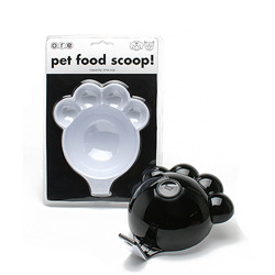O.R.E Pet Food Scoop Two Tone Paw/White-F396