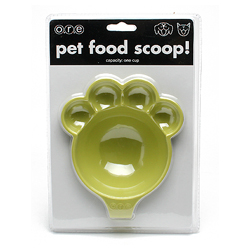O.R.E Pet Food Scoop Two Tone Paw/Green-F398