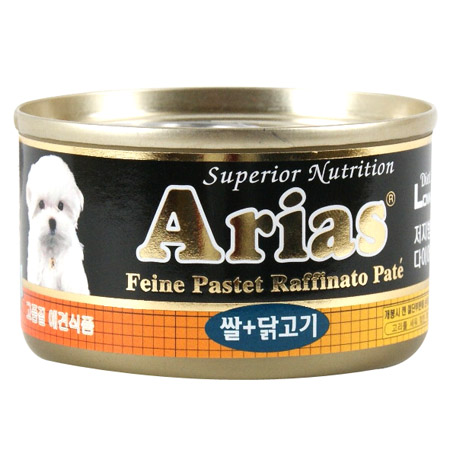 아리아스 캔 100g (쌀 + 닭고기)