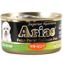 아리아스 캔 100g (야채 + 닭고기)