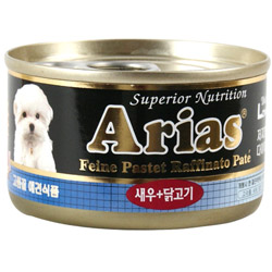아리아스 캔 100g (새우 + 닭고기)