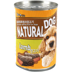 내츄럴 독 청크 양고기 캔 400g  x 12개 묶음셋트