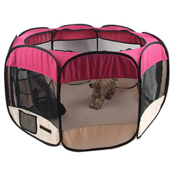 CM - Pet Gear pink Octagonal Pet Fabric Pen (L-RED) 