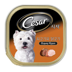 시저 - 쇠고기 & 닭고기100g - 1박스(24개)