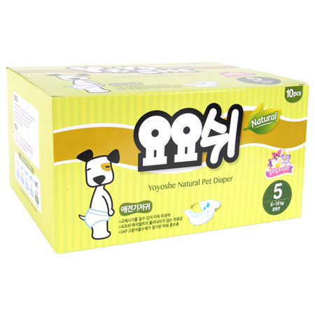 요요쉬 - 애견 기저귀 5단계 여아용 (중형견) 10매