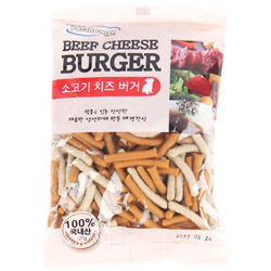 헬로도기 - 소고기 치즈 버거 100g