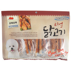 리얼 닭고기 - 오독오독 치킨우유껌 300g x 5개 묶음셋트