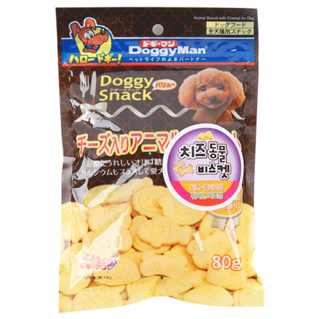 도기맨 - 도기스낵 치즈동물 비스켓 80g