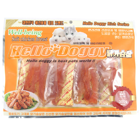 헬로도기 - 치킨 젤리 꽈배기 사사미 300g