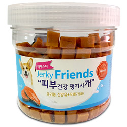 댕댕스타 - 져키프랜즈 연어 300g (피부건강)