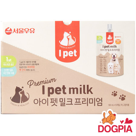 서울우유 - 아이 펫 밀크(개/고양이) 180ml x 10개 묶음셋트(1박스) 
