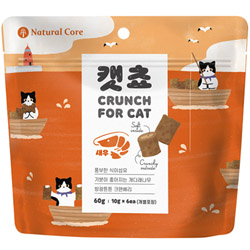 네츄럴코어 - 고양이 스낵 캣쵸 새우 60g
