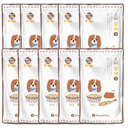 네츄럴코어 - 오리 황태 죽 120g x 10개묶음셋트