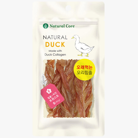 네츄럴코어 - 오리 힘줄 치킨 트위스트 S 40g