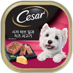 시저 - 허브 딜과 치즈 쇠고기 100g - 1박스(24개)