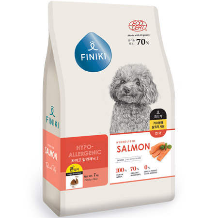 [공구]피니키 - 70% 유기농 가수분해 연어 7kg (큰입자) + 셰프의 선택 치즈 60g