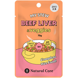 네츄럴코어 - 강아지 주식 파우치 마이스튜 소간&야채 70g