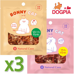네츄럴코어 - 보니캣 흰살생선 30g - 2종 총6개 묶음 (고양이용)