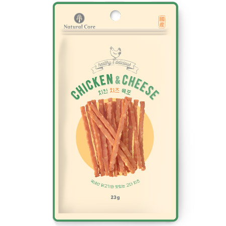 네츄럴코어 - 치킨 치즈 컷트 23g x 10개 묶음셋트