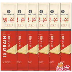 네츄럴코어 - 강아지 쫀드기 멍쫀 곤약 6p