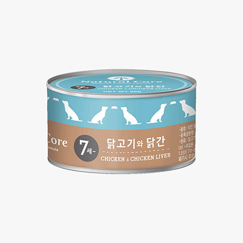 네츄럴코어 -  강아지 시니어 치킨닭간캔 95g