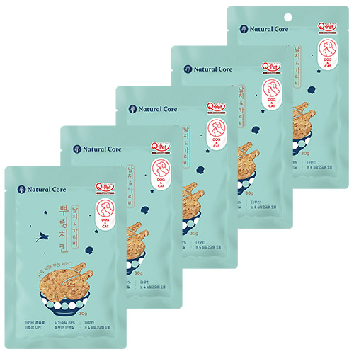 네츄럴코어 - 맛있는 후리카케 뿌링치킨 날치 & 가리비맛 30g  x 5개 묶음셋트