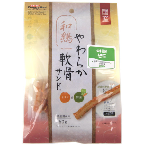 도기맨 헬시 야채샌드(생선연골) 60g