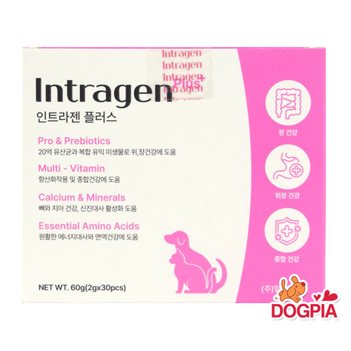 인트라젠 - 플러스 종합영양제 30포 (장염/설사예방/면역력증강)
