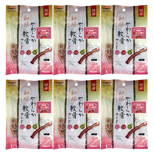 도기맨 헬시 닭똥집샌드(생선연골) 60g x 6개 묶음셋트 
