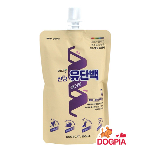 메디밀 - 반려동물 견묘겸용 산양유단백 액티브(근골격강화) 100ml