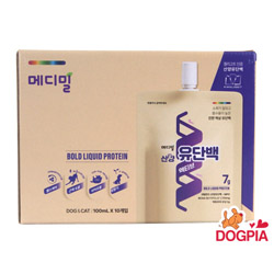 메디밀 - 반려동물 견묘겸용 산양유단백 액티브(근골격강화) 100ml - 1박스(총 10개)