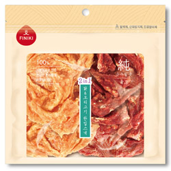 피니키 - 순 육포 2in1 닭&오리고기 한입스낵 140g