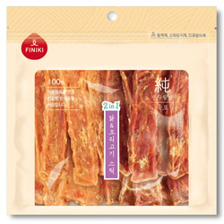 피니키 - 순 육포 2in1 닭&오리고기 스틱 140g
