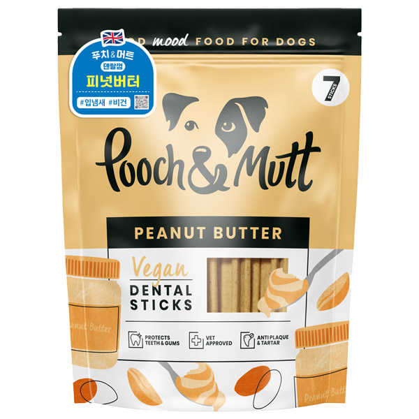 푸치앤머트 - 덴탈껌 피넛버터 7P