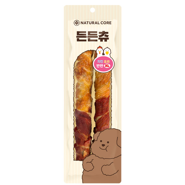 네츄럴코어 - 든든츄 치킨 오리 반반 XL 2p